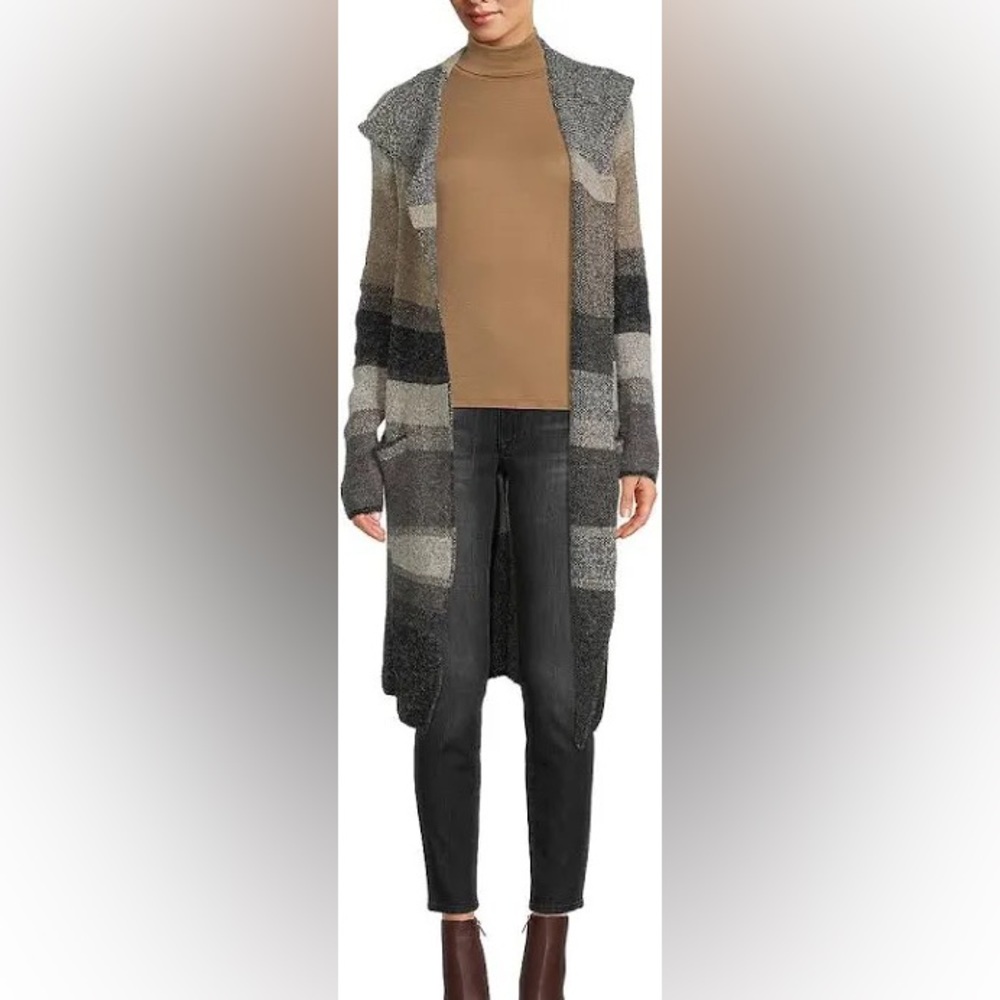 Shawl Coatigan - long sweater cardigan